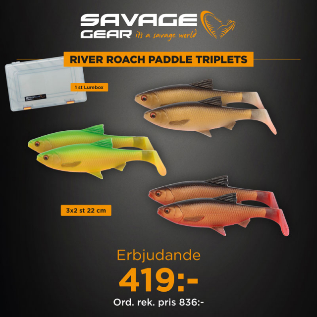 Savage Gear River Roach Paddle Triplets