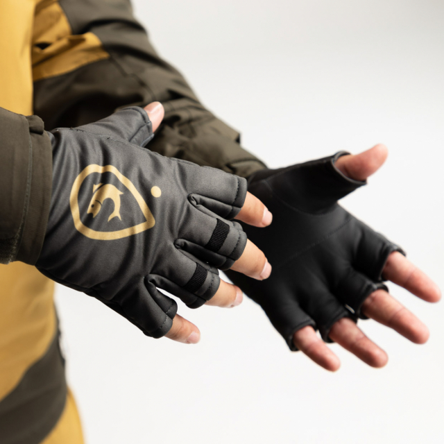 Adventer Insulated Gloves Khaki Short